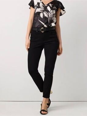 White House Black Market Black Slim Ankle Pants